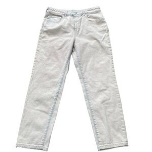 Pilcro Women’s High-Rise Slim Acid Wash Jeans White 30 w/ Staining Anthropologie